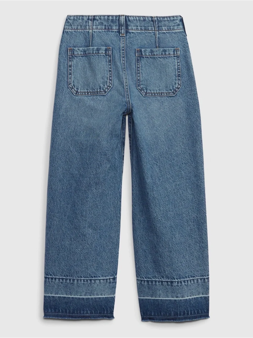 GAP Kids High Rise Stride Wide-Leg Ankle Jeans